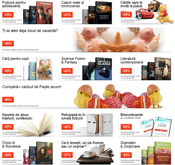 Reduceri de pret la carti