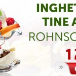 Aparat de inghetata Rohnson R 5000, Putere 12W, Capacitate 1.45 L, Inghetare rapida, Alb