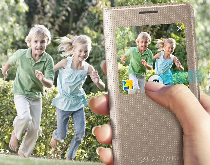 S-View Cover pentru Samsung Galaxy Alpha