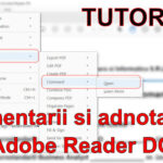 Cum adaugi comentarii si adnotari in Adobe Reader DC – Tutorial editare pdf