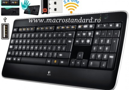 Tastatura Logitech Wireless Illuminated Keyboard K800