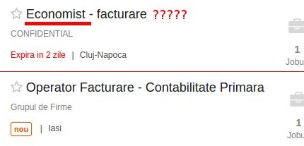 locuri de munca: economist