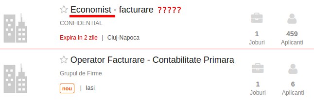anunturi locuri de munca: economist
