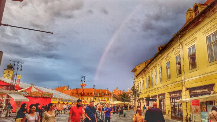Curcubeu in Sibiu