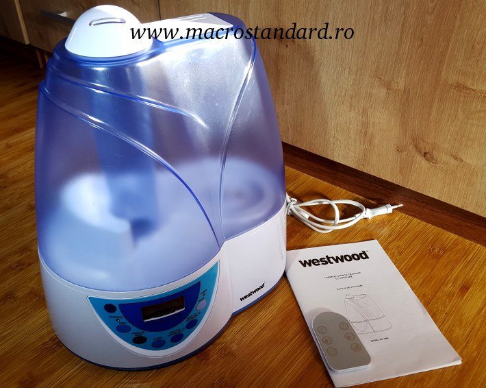 Umidificator ultrasonic cu ionizare