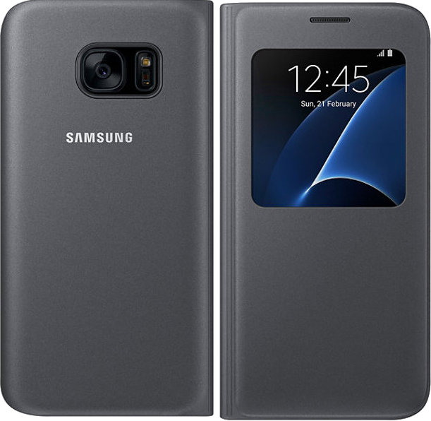 Husa S-View cover Samsung EF-CG930 pentru Galaxy S7