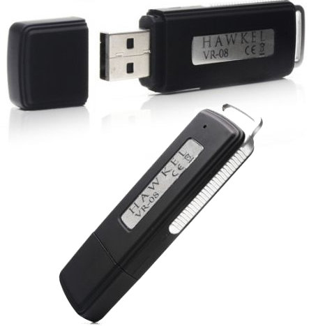 Stick USB cu reportofon ascuns Hawkel VR-08