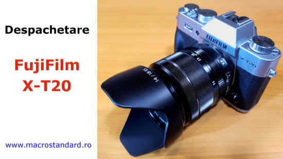 Despachetare Aparat Foto Mirrorless FujiFilm X-T20 cu obiectiv FUJINON XF 18-55mm F2.8-4 R LM OIS