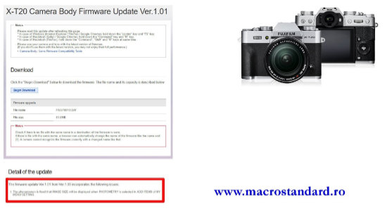 Primul upgrade la aparatul foto mirrorless FujiFilm X-T20