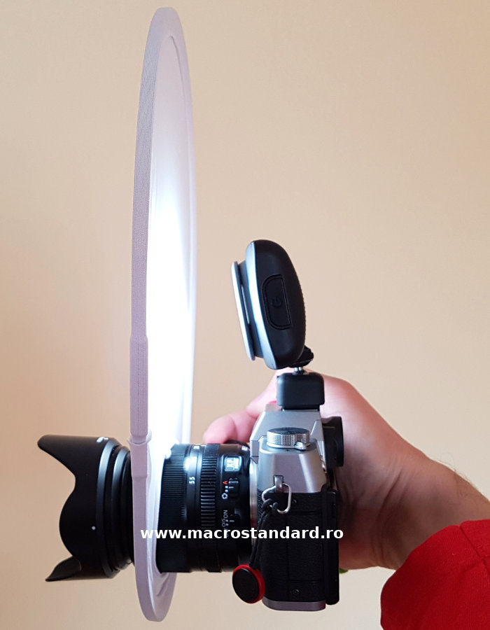 Utilizare difuzor JJC RE-H30W in filmare cu lampi cu led