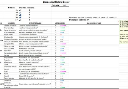 Diagnosticul Global al Societatii prin Modelul Rolland-Berger