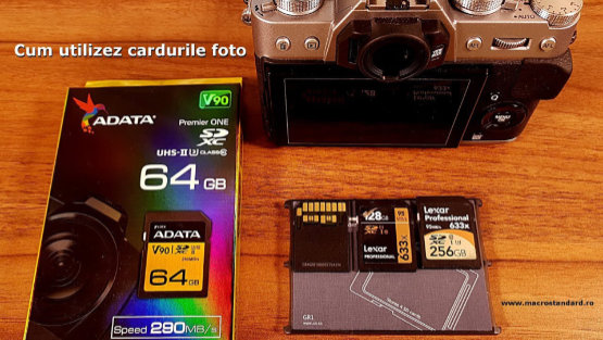 Cum utilizez cardurile foto plus ADATA Premier One SDXC 64GB, UHS-II, U3, Class 10, V90, 290MB/s