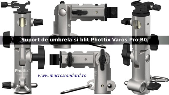 Suport de umbrela si blit Phottix Varos Pro BG