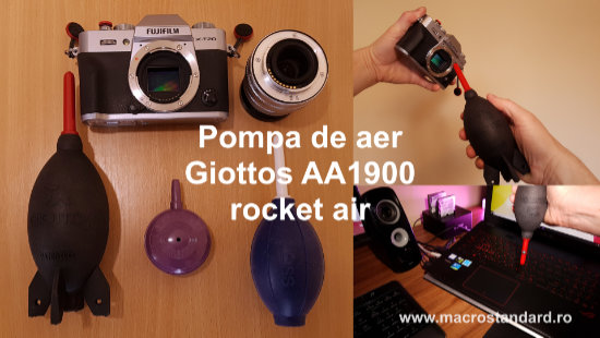 Prezentare Pompa de aer Giottos AA1900 (rocket air) pentru suflat praful de pe aparatul foto