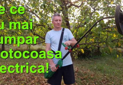 Motocoasa electrica de umar pe benzina