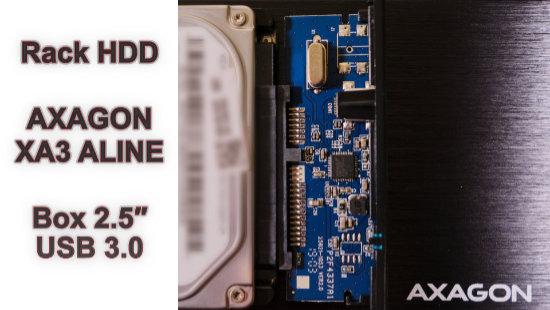 Prezentare Rack AXAGON XA3 ALINE Box 2.5 USB 3.0