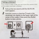 Incadrare in vizor in modul macro