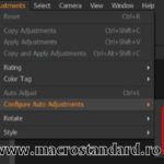 Ajustari import Capture One