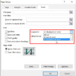 Excel Page Setup, Sheet Print Comments