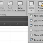 Notele din Excel