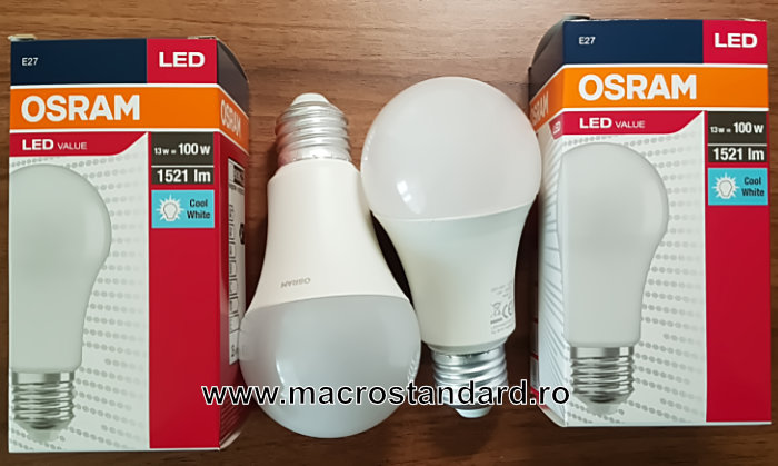 Becuri LED Osram 13w 1521lm 410lux E27