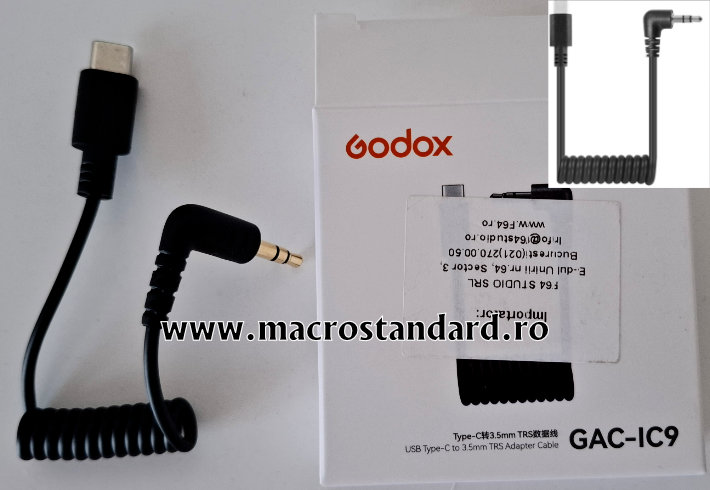 Adaptor USB-C Jack 3.5mm TRS Godox GAC-IC9