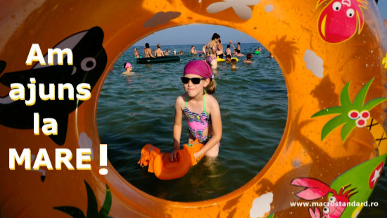 Am facut primii pasi pe plaja de la Eforie Nord si prima baie in Marea Neagra anul acesta