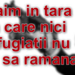 Suntem o tara in care nici refugiatii nu vor sa ramana si cautam tot felul de scuze unui dictator