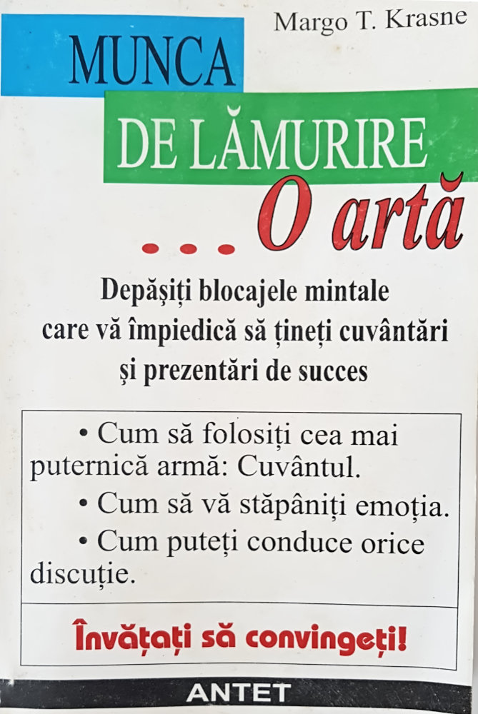 Munca de lamurire o arta Margo T. Krasne