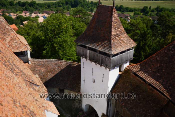 Vedere din turnul bisericii fortificate