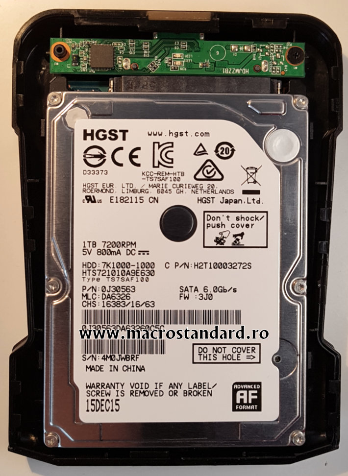 Rack HDD ADATA XPG EX500 cu HDD HGST de 1TB