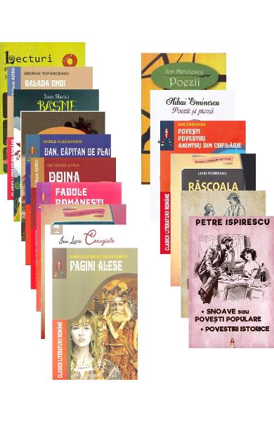 Pachet 16 carti pentru vacanta elevilor Clasa 8