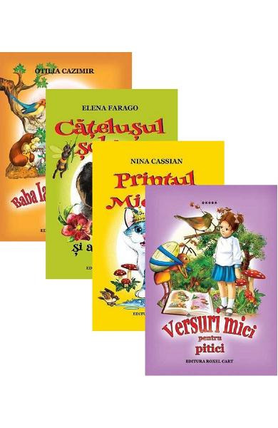Pachet poezii ilustrate pentru copii Otilia Cazimir, Elena Farago, Nina Cassian