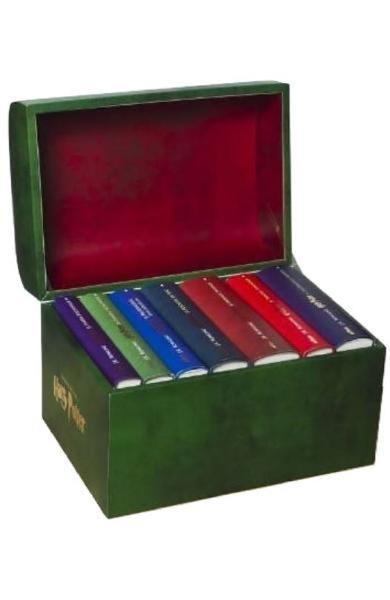 Pachet seria Harry Potter + cufar de colectie J. K. Rowling
