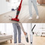 Aspirator vertical Bosch BBHF214R, 14.4 V, 0.4 L, Autonomie 35 min