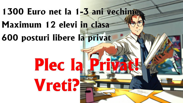 Click aici pentru vizualizare Daca nu-i plateste statu' sa-i plateasca privatu'. Ce parere aveti despre invatamantul privat? Daca nu-i plateste statu' sa-i plateasca privatu'. Ce parere aveti despre invatamantul privat?