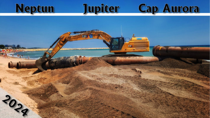 Plaja La Steaguri Neptun, Jupiter si Cap Aurora noaptea - Atentie se lucreaza! Final de iunie 2024