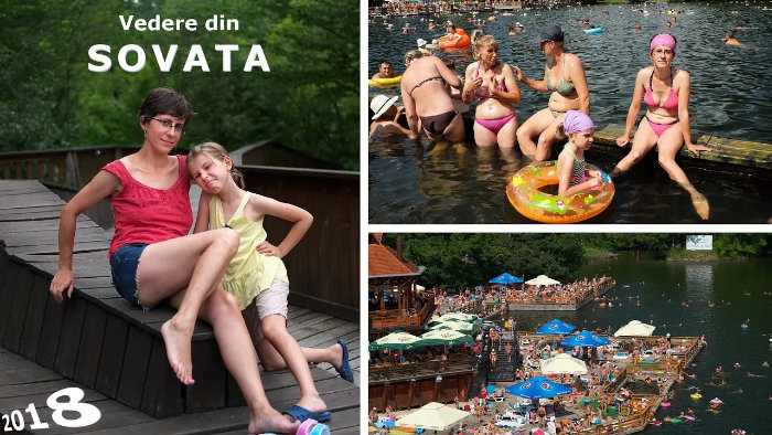 Din pacate, am facut mai mult sport decat baie in Lacul Ursu din Sovata