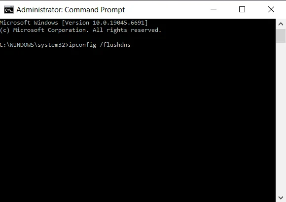 cmd ipconfig flushdns